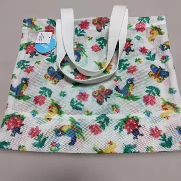 페일러 하이디 메쉬 토트백 화이트