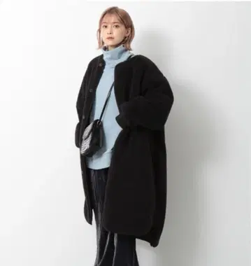 Heather 보아 리버서블 코트 블랙 퀼팅 블랙 블랙