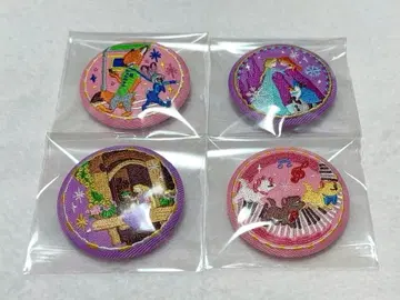 디즈니 캐릭터 자수 캔뱃지 4개 세트