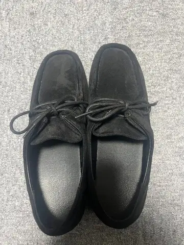 블랙 스웨이드 모카신 신발