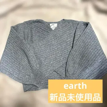 earth 크로스 디자인 니트 풀오버 F