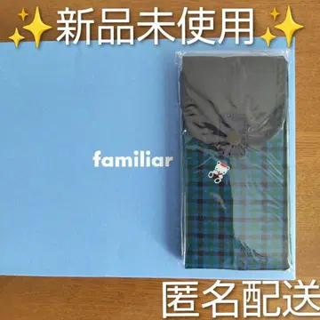 미사용 새상품 파밀리아 슈파트 에코백 M 블루 계열 체크