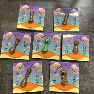 Mrs. GREEN APPLE 2024 핀 배지 7개 세트 컴프