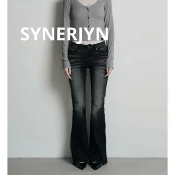 SYNERJYN CAT WASHING DENIM PANTS BLACK L