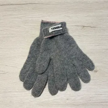 TEMBEA 그레이 울 장갑 프리 사이즈