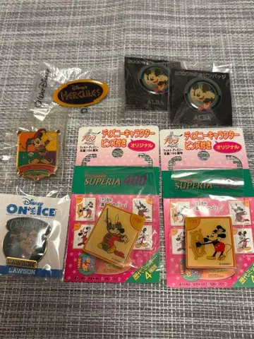 디즈니 미키 미니 핀 배지 세트