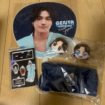 마츠다 겐타 부채 헤어밴드&클립 아크릴 스탠드