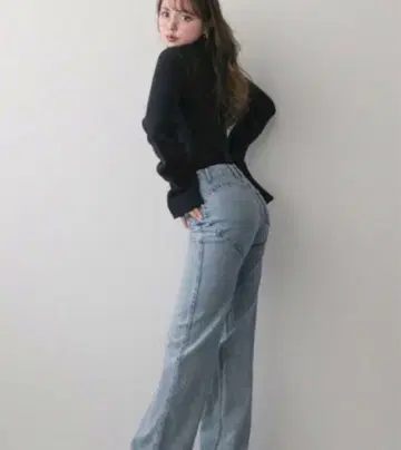 andmary 하트힙 데님 팬츠