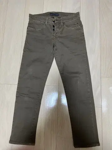 SIVIGLIA 슬림핏 브라운 치노 팬츠