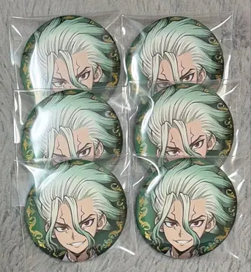 Dr.STONE 블랙 슈트 센쿠 캔뱃지