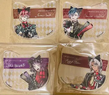 악마 집사와 검은 고양이 아크릴 코스터 4점 세트