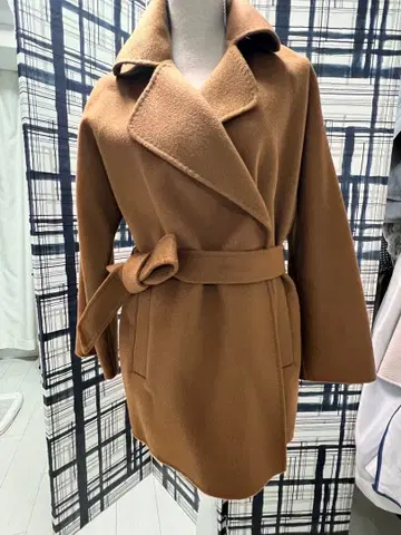 GNA 울 하프 코트 M 사이즈 카멜