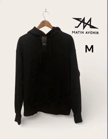 MATIN AVENIR 블랙 후드티 M