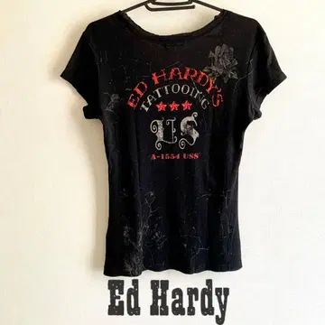Ed Hardy 에드하디 타투풍 y2k 티셔츠 XS