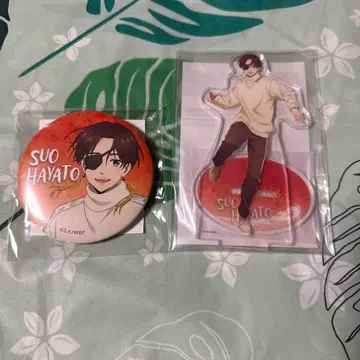 윈드 브레이커 세가 럭키 쿠지 캔뱃지 아크릴 스탠드 소방