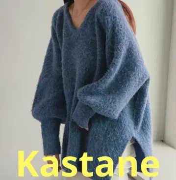 Kastane 멜란지 V넥 니트