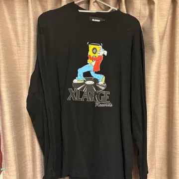 XLARGE 블랙 롱 슬리브 T셔츠