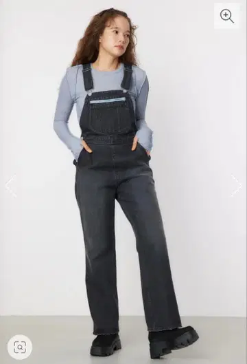 컬러 집 플레어 오버롤 블랙 Rodeo Crowns 새상품