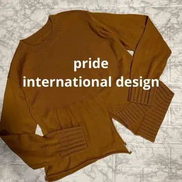 프라이드 인터내셔널 디자인 슬릿 디자인 니트