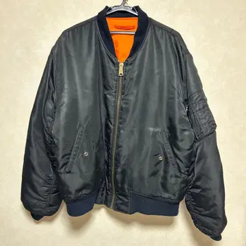 ALPHA 블랙 MA-1 자켓