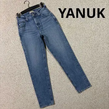 YANUK(야누크) 57191361 하이웨스트 테이퍼드 데님 팬츠