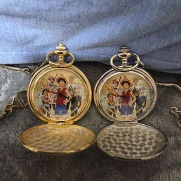 원피스 회중시계 2개 세트 (골드 & 실버)