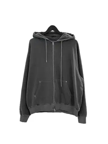 studs w zip Parker 더블 지퍼 후드티