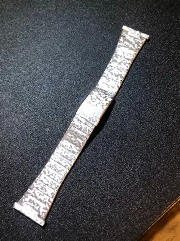 데드스탁 미사용 스테인리스 WGP 실버 금속 견고 손목시계 밴딩