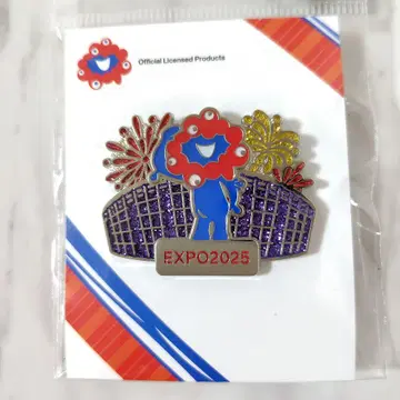 만박 미야쿠미야쿠 대지붕 반지와 불꽃놀이 핀 배지