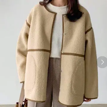 [ LIAN ] 보아 파이핑 숏코트