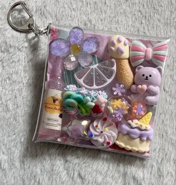 가챠 파우치 [ 퍼플 곰돌이 곰돌이 스위츠 모듬 ]