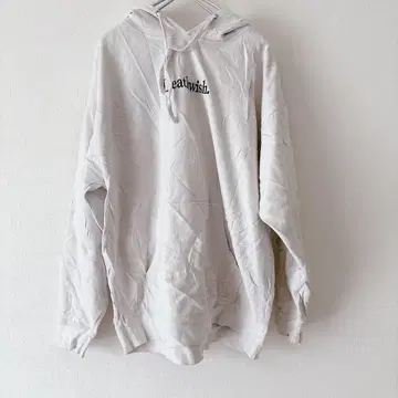 화이트 오버 사이즈 후드티 [ LL ]