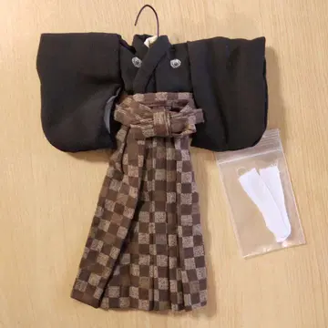 딜러제 하카마 블랙 남성용 27cm 인형 의류 아웃핏