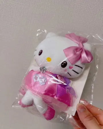 헬로키티 봉제 인형 키링 미사용 새상품