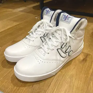 미사용급 29cm 산가치오 화이트 가죽 하이컷 택 포함