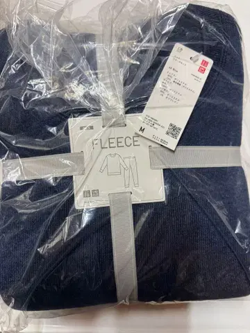 미사용 새상품 UNIQLO 플리스 룸웨어 M 네이비