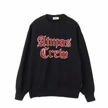 atmos Flocky Print Sweatshirt BLACK