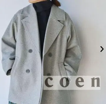 코엔 오버 사이즈 피 코트 L 사이즈
