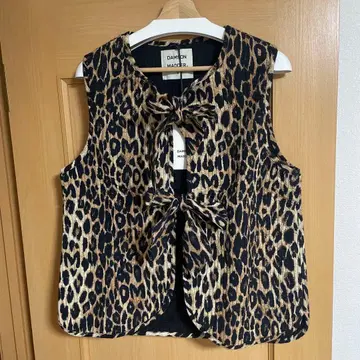 Damson Madder 레오파드 무늬 베스트 (담슨 매더)