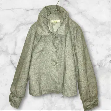 알라만다 그레이 숏 기장 자켓 라메 사이즈 36 S