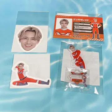 발리레인저 로토 후카보리 미라이 쿠소가키 레드 아크릴 스탠드 스티커