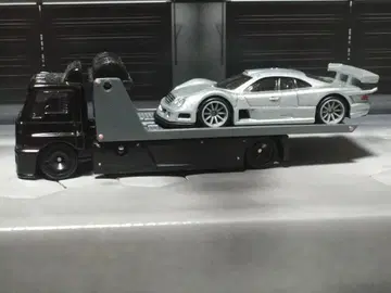 미니카 블랙 트럭 실버 스포츠카