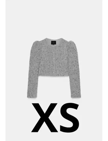 ZARA 인조 모피 비즈 자켓