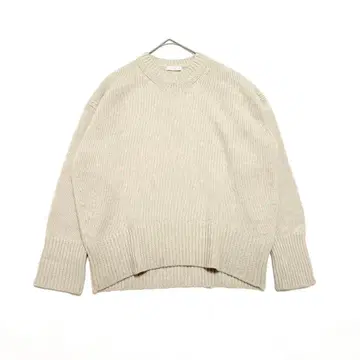 갤러리 바이 파인 울 크루넥 풀오버 라이트 베이지 M