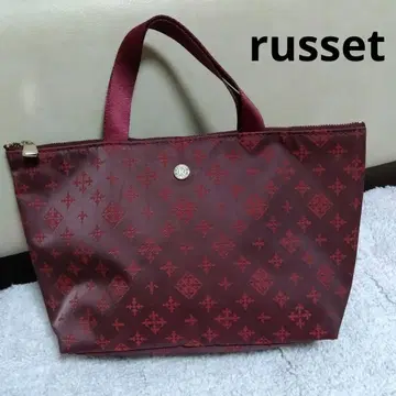 러셋 와인 레드 토트백 russet