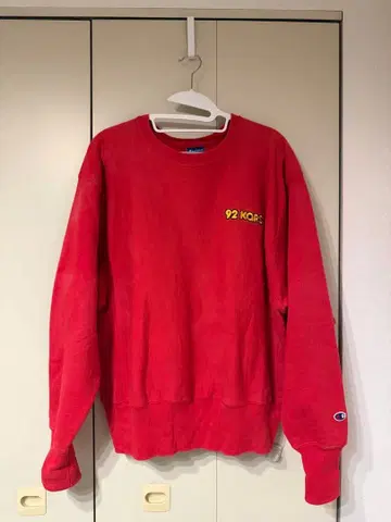 챔피온 리버스 위브 빨간색