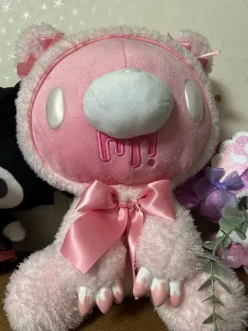 척스 GP No.591 장난꾸러기 곰 그루미 봉제 인형 핑크