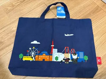 [택 포함 새상품] 파밀리아 x JAL 콜라보 기내 판매 한정판 토트백