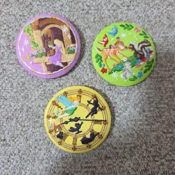 디즈니 Disney 자수 캔뱃지 반다이