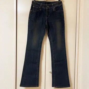 새상품 BIG JOHN M 데님 벨보텀 플레어 데님 인디고 블루